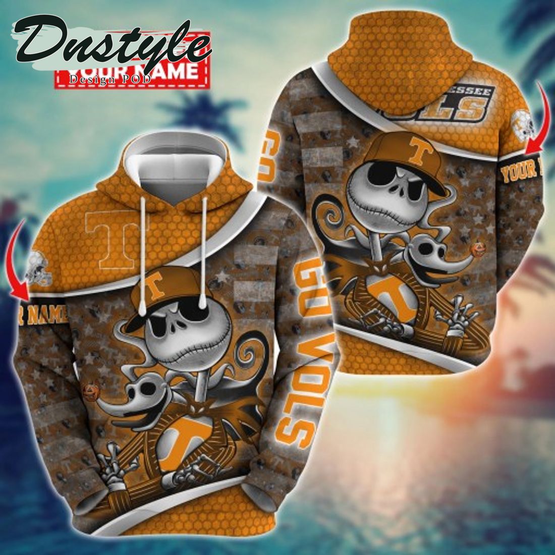 NCAA Syracuse Orange Math Jack Skellington Custom Name Halloween 3D Hoodie