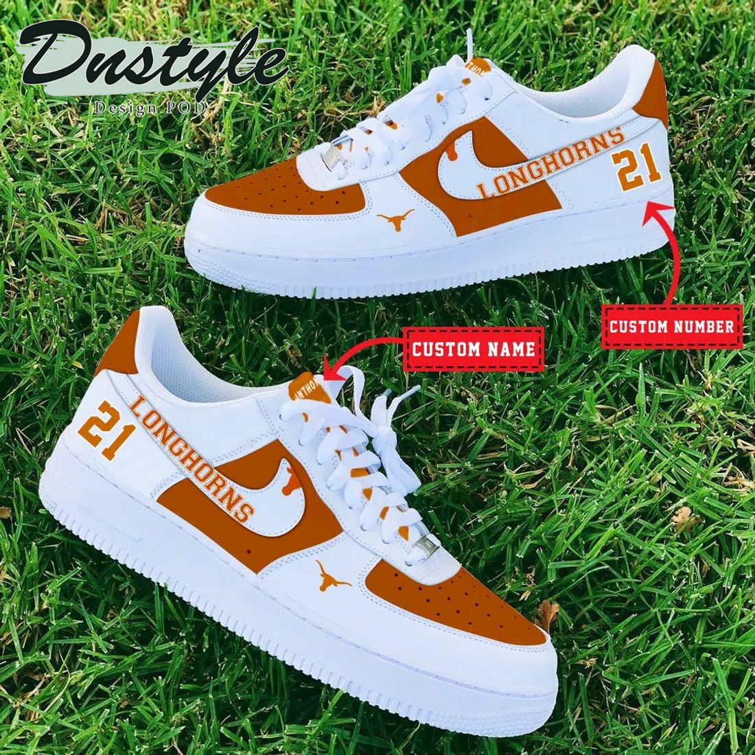 NCAA Wisconsin Badgers Personalized Name Number Nike Air Force 1 Sneakers