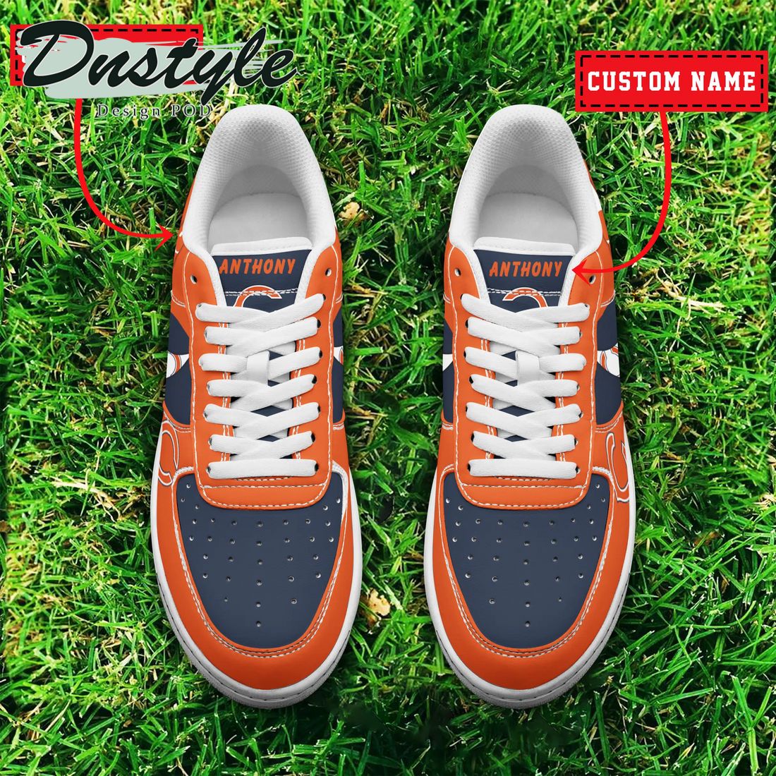 NFL Chicago Bears Air Force 1 Custom Name And Number Sneaker