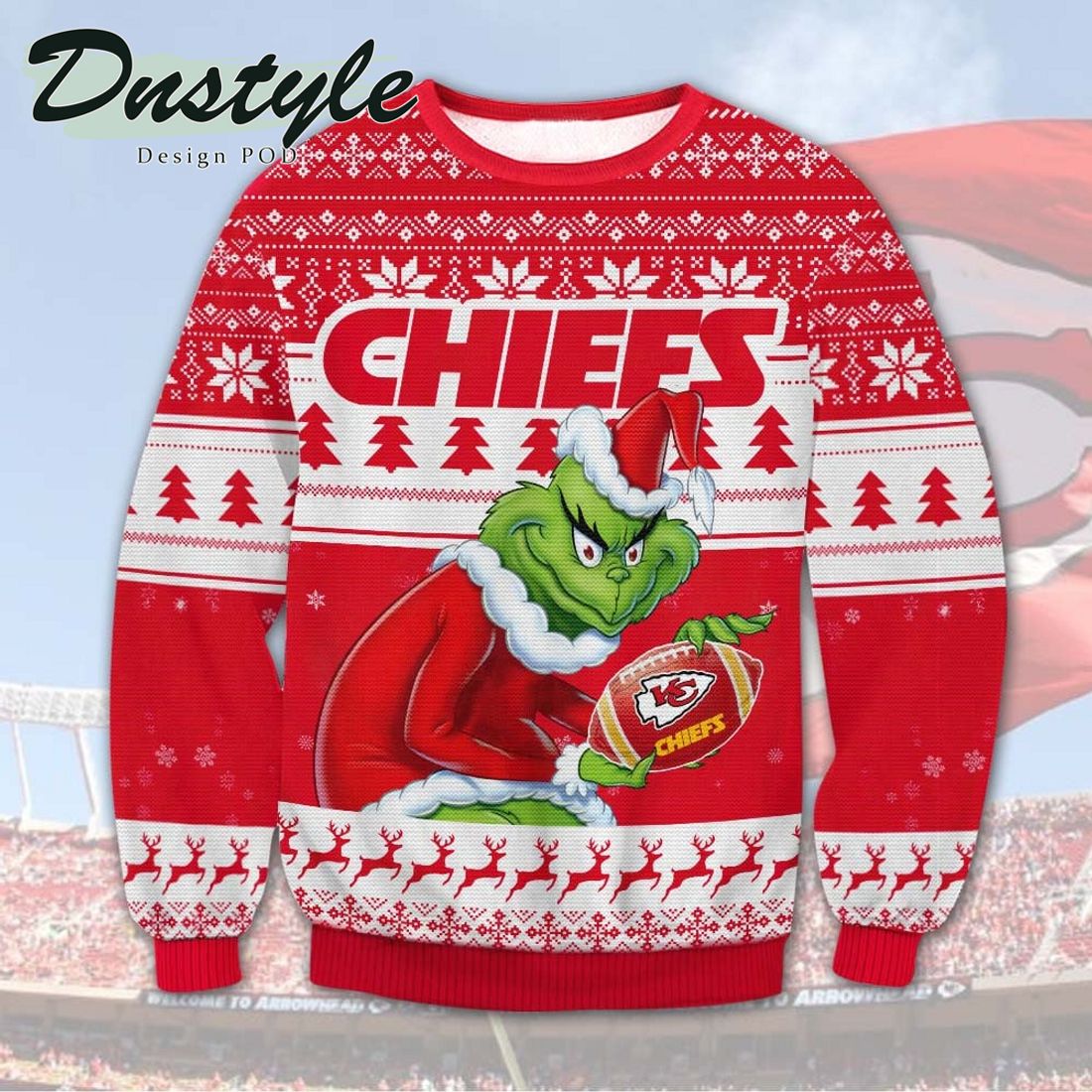 NFL Kansas City Chiefs Logo Ugly Christmas Sweater