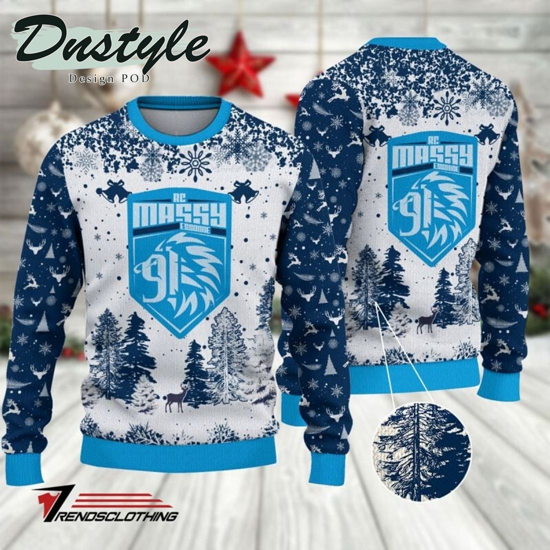 RC Massy Essonne 2023 Ugly Christmas Sweater
