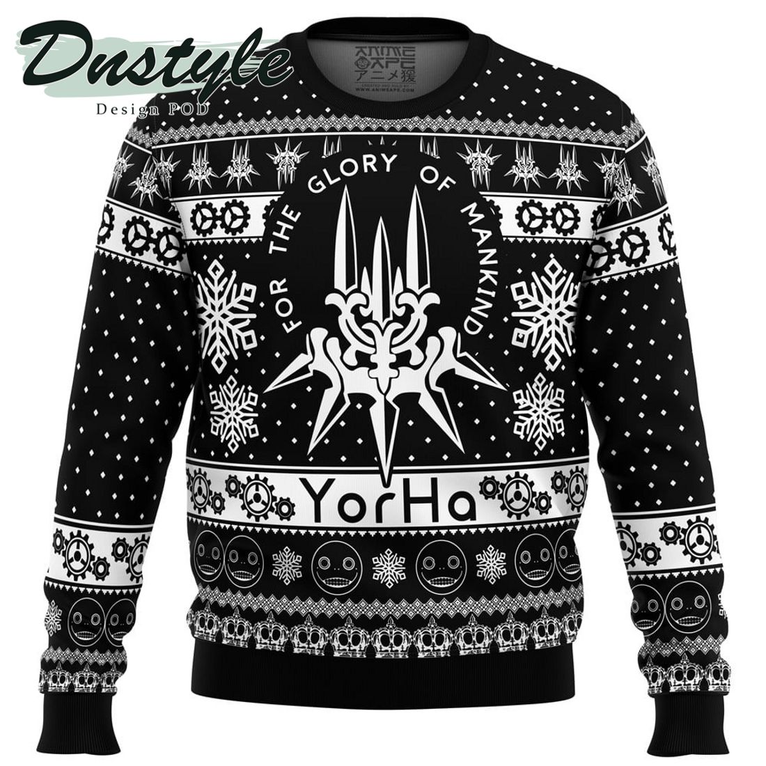 Automata Yorha Nier Ugly Christmas Sweater