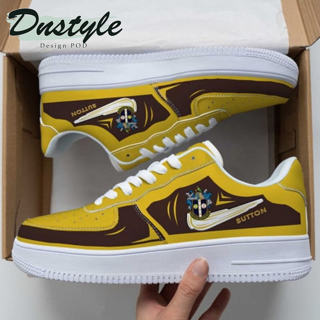 Sutton United EFL Championship Nike Air Force 1 Sneakers