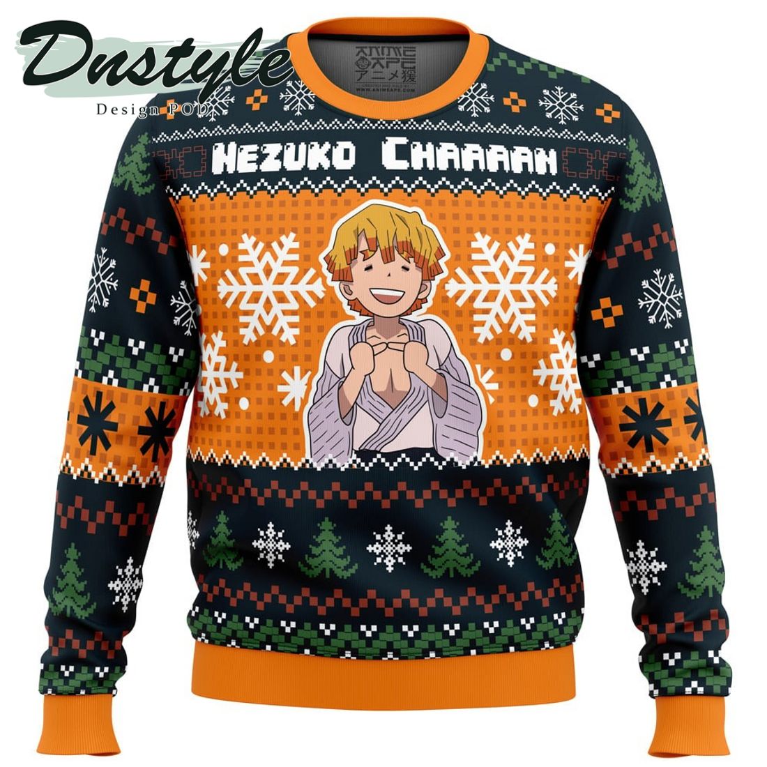 Demon Slayer Nezuko Chaaaan Ugly Christmas Sweater