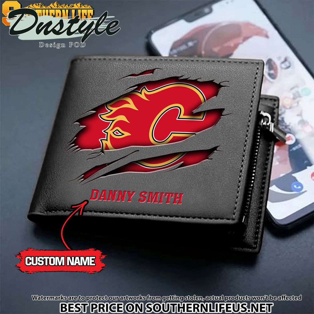 Buffalo Sabres NHL Custom Leather Wallet