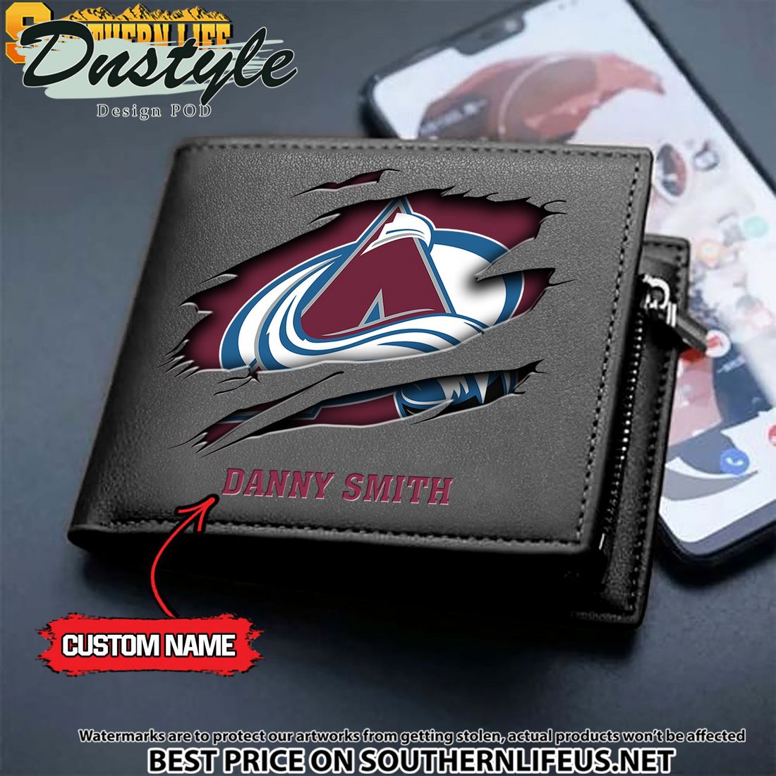Chicago Blackhawks NHL Custom Leather Wallet