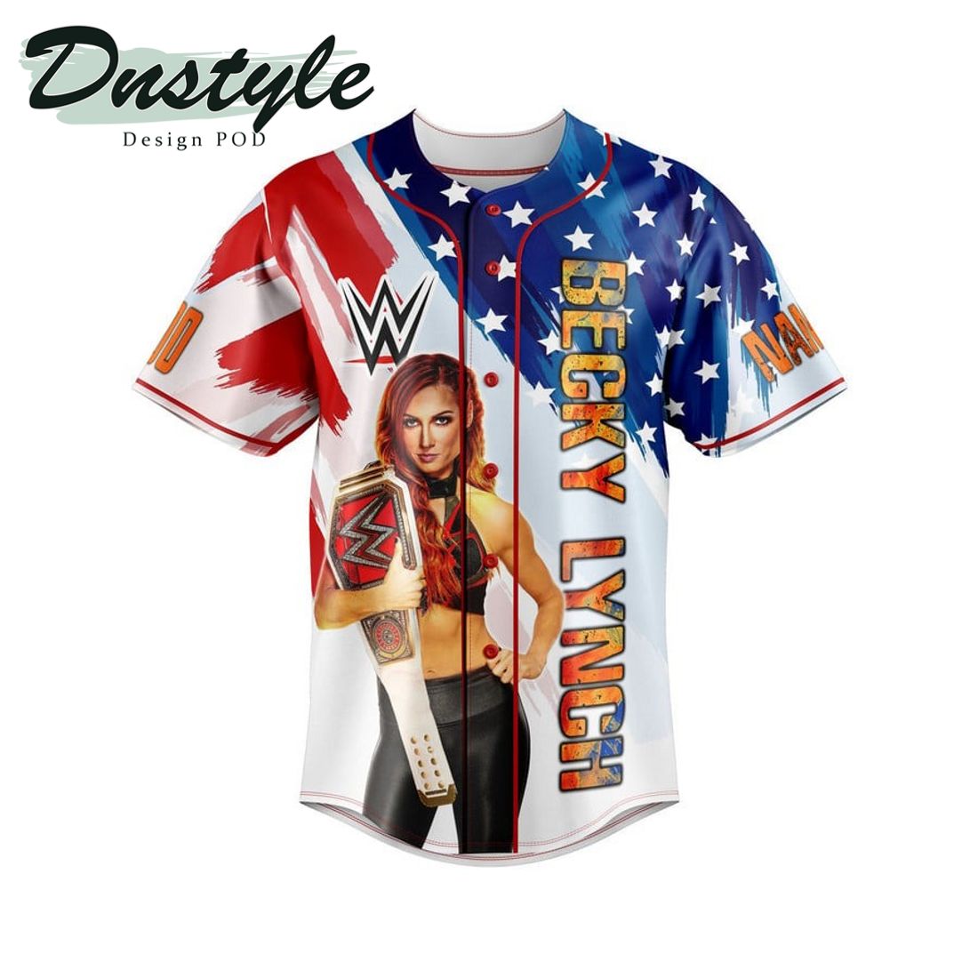 Becky Lynch I Am The Man Custom Name And Number Baseball Jersey