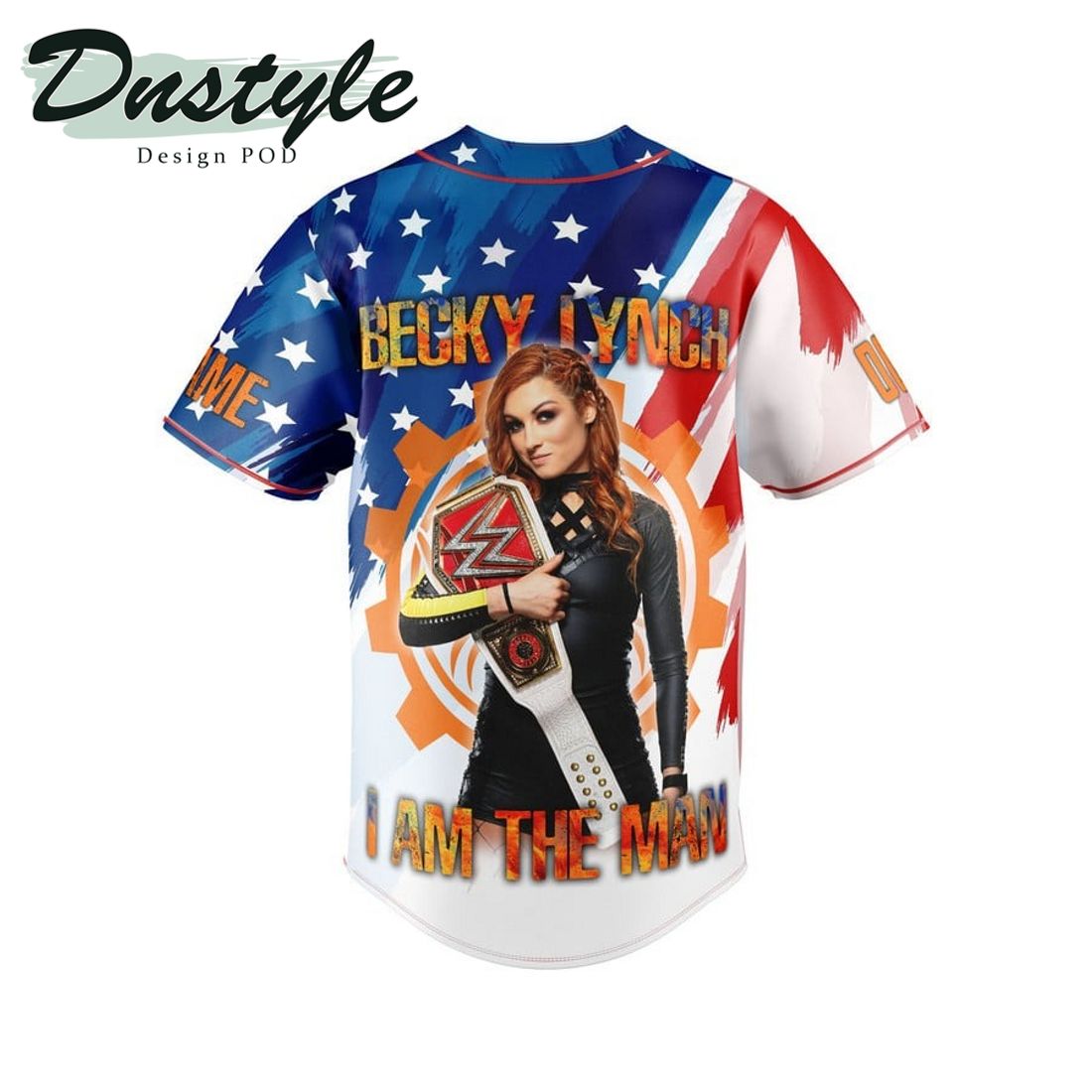 Becky Lynch I Am The Man Custom Name And Number Baseball Jersey