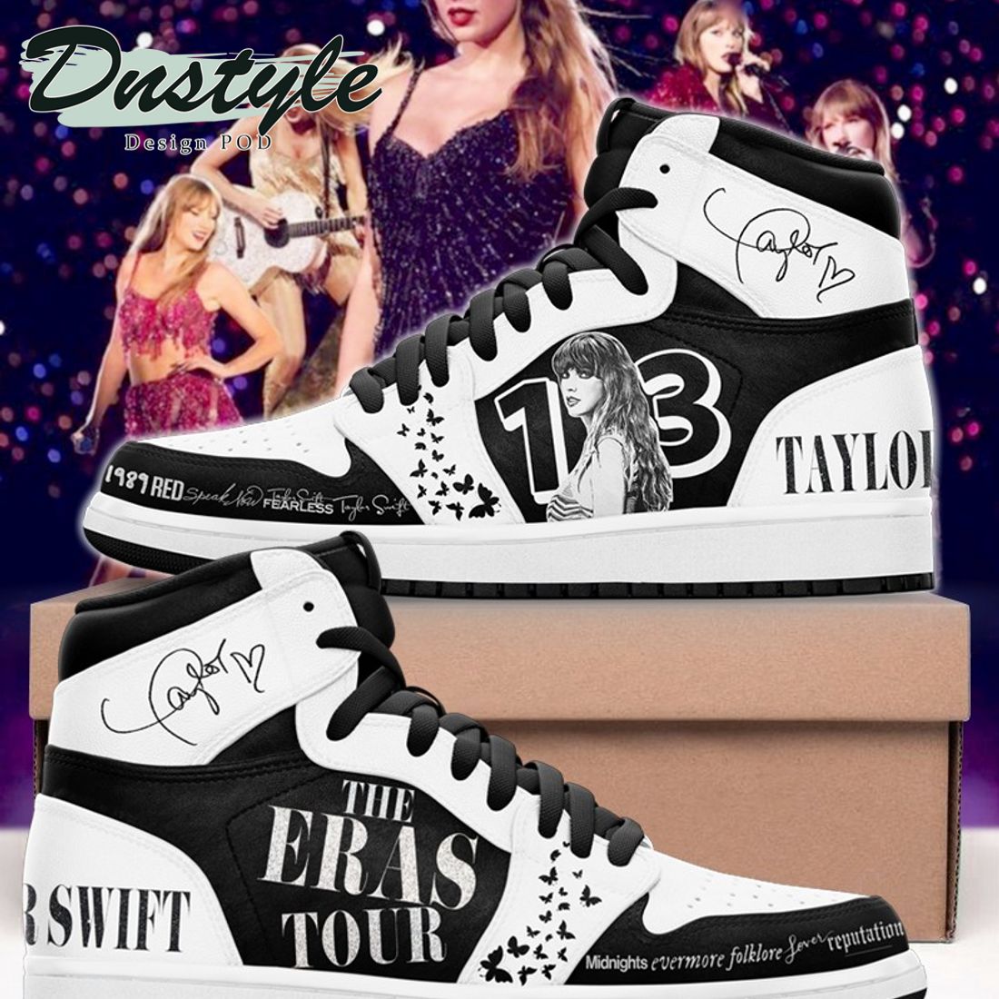 Taylor Swift The Eras Tour 13 Air Jordan 1 High Sneaker