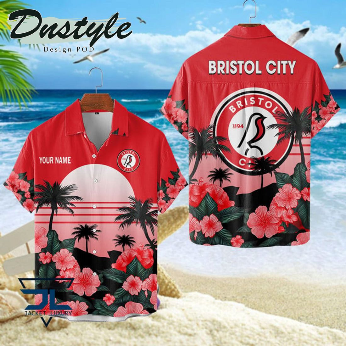 Bristol City 2024 Custom Name Hawaiian Shirt