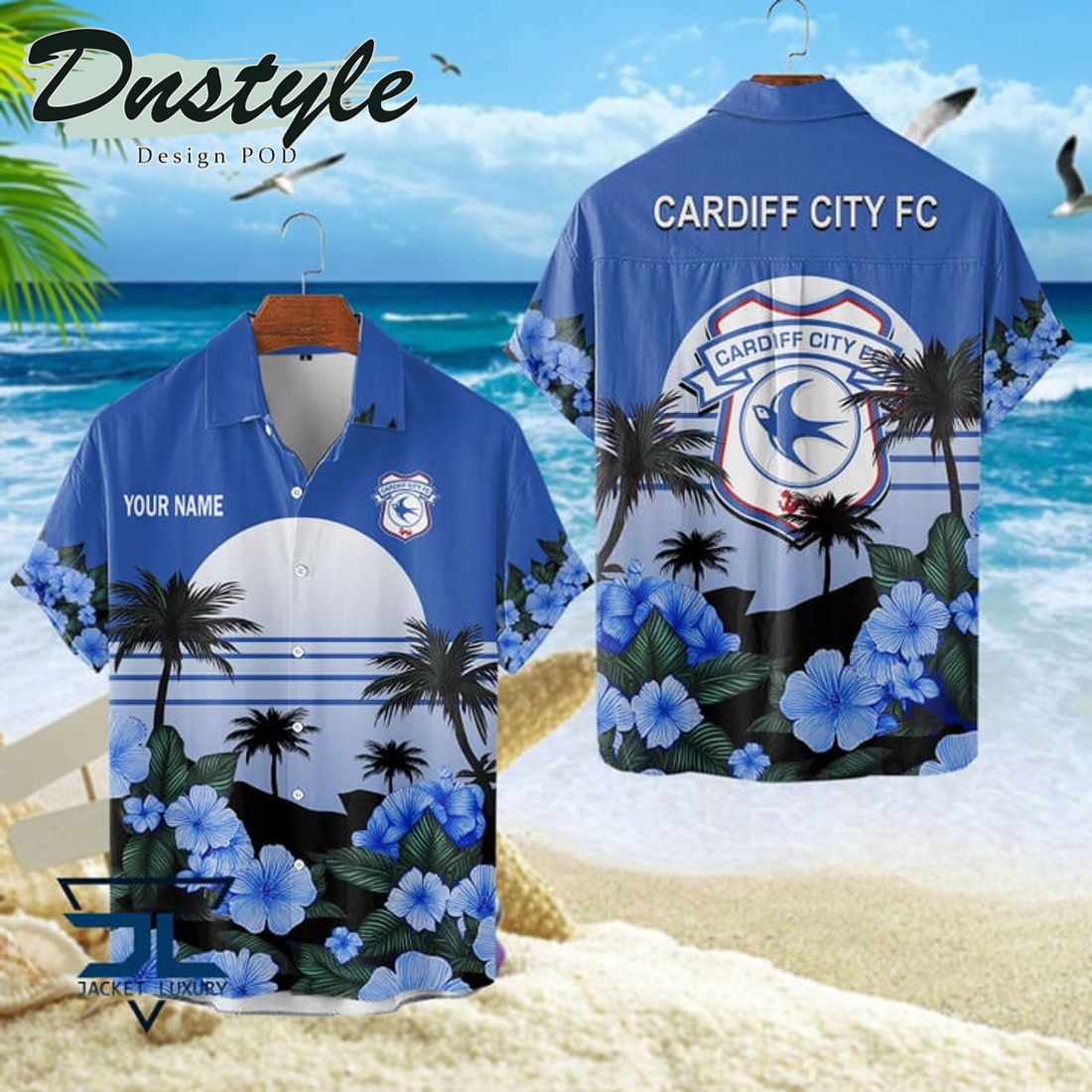 Swansea City AFC 2024 Custom Name Hawaiian Shirt