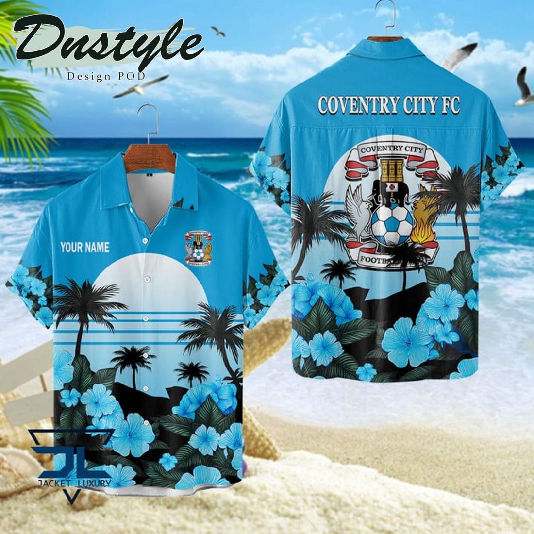 Coventry City FC 2024 Custom Name Hawaiian Shirt