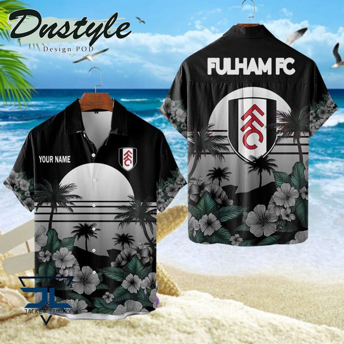 Fulham FC 2024 Custom Name Hawaiian Shirt