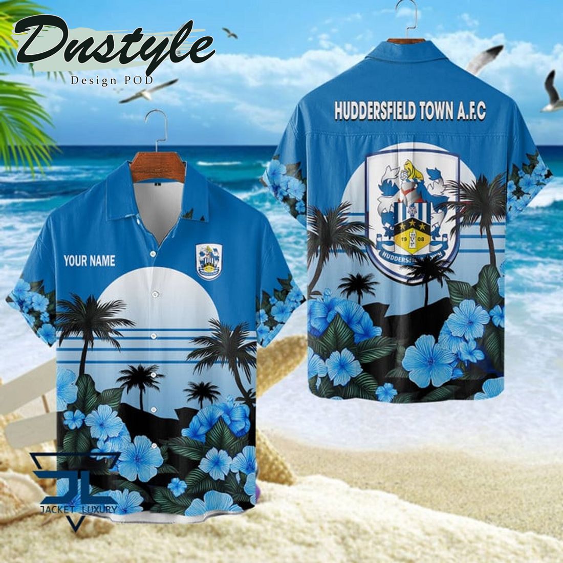 Huddersfield Town AFC 2024 Custom Name Hawaiian Shirt