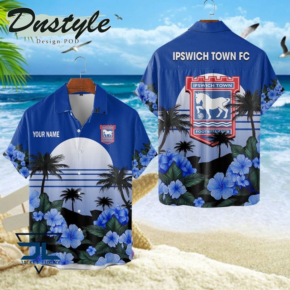 Ipswich Town FC 2024 Custom Name Hawaiian Shirt