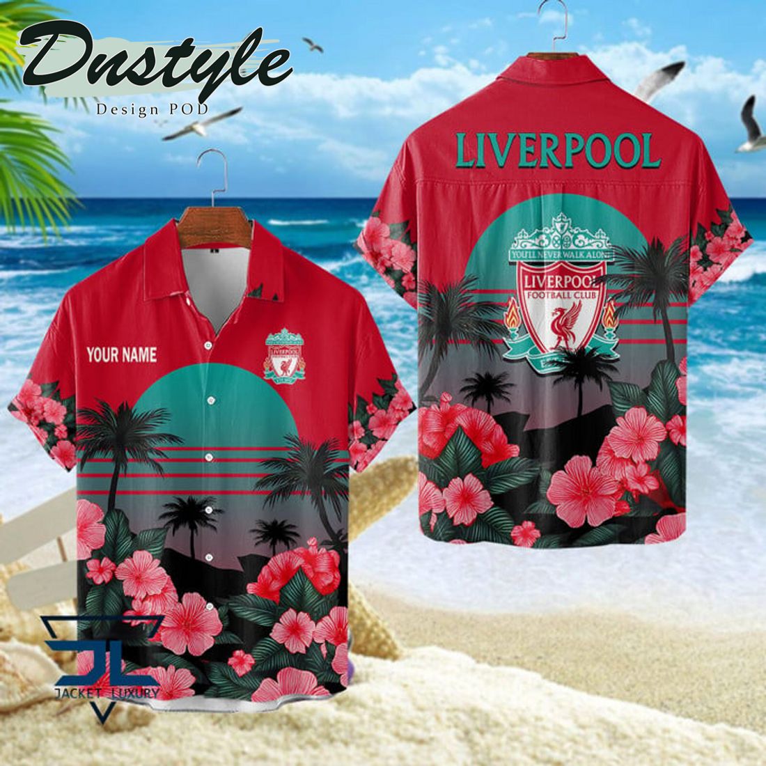 Liverpool FC 2024 Custom Name Hawaiian Shirt