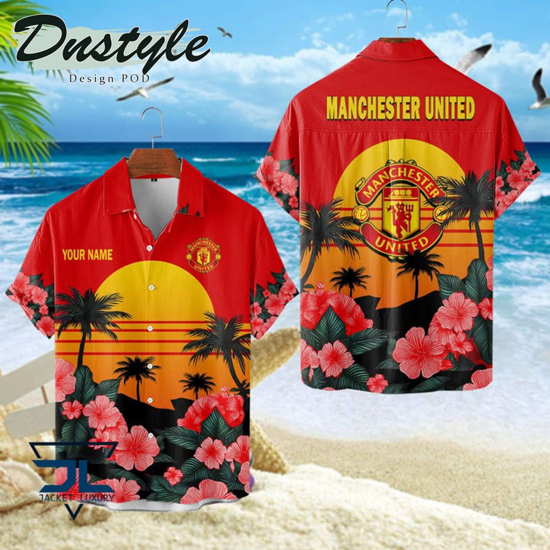 Manchester United 2024 Custom Name Hawaiian Shirt
