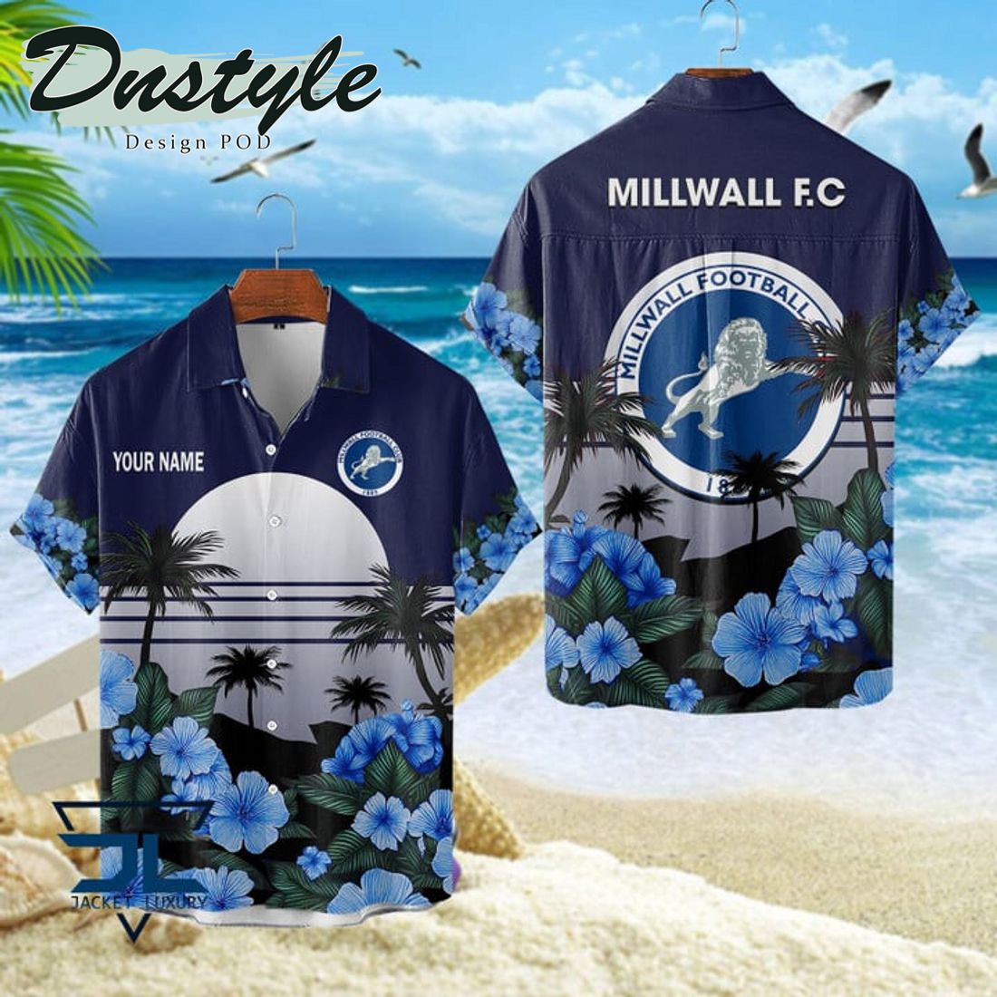 Millwall FC 2024 Custom Name Hawaiian Shirt