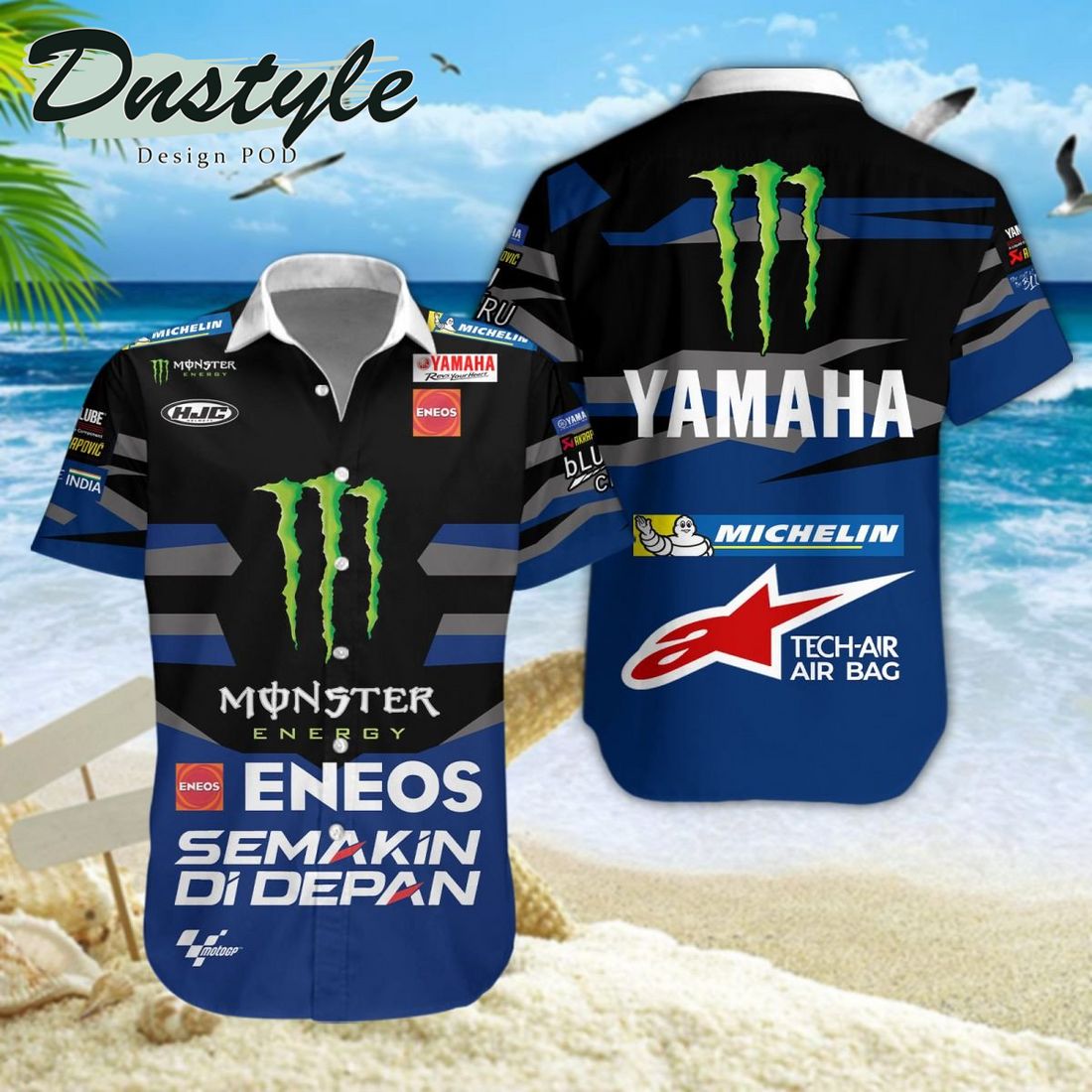 Monster Energy Yamaha MotoGP 2024 Hawaiian Shirt