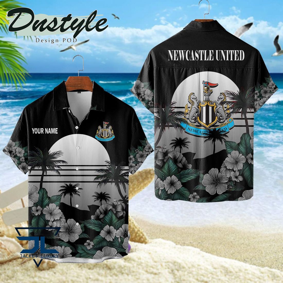 Newcastle United FC 2024 Custom Name Hawaiian Shirt