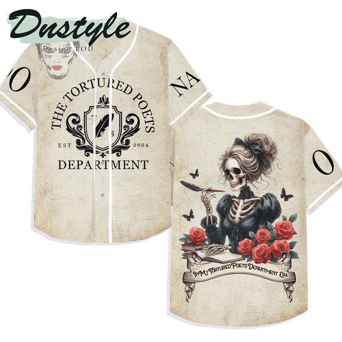 Taylor Swift The Tortured Poets Department Personalized Baseball Jersey