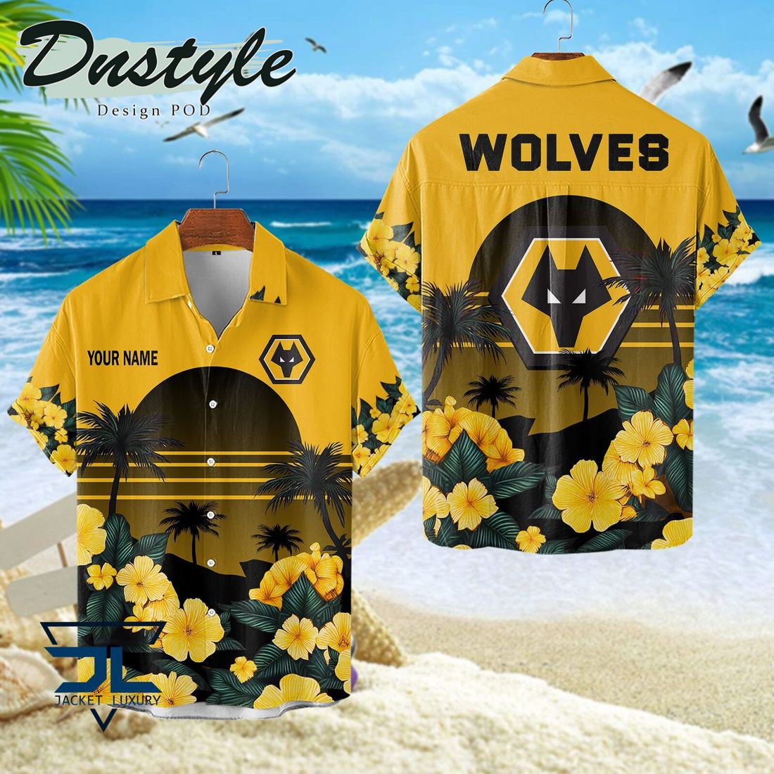 Wolverhampton Wanderers FC 2024 Custom Name Hawaiian Shirt